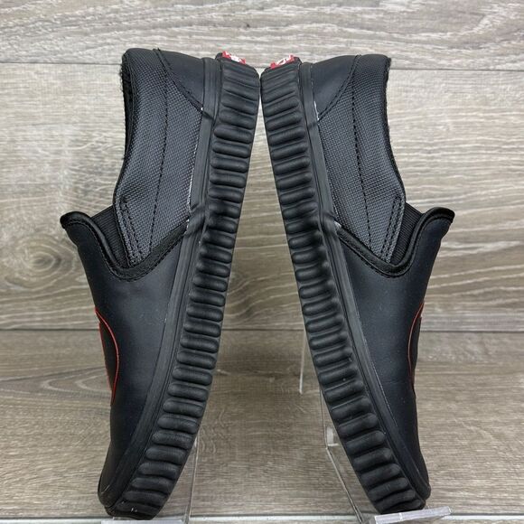 Vans x Marvel Classic Slip On Black Widow Women’s Sz 8 Black Red Low Top Sneaker - Picture 9 of 12